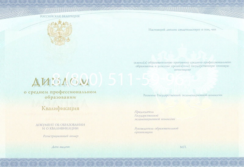 Купить Диплом техникума (Спецбланк) 2014-2024 года в Находке Купить Диплом техникума (Спецбланк) 2014-2024 года в Находке
